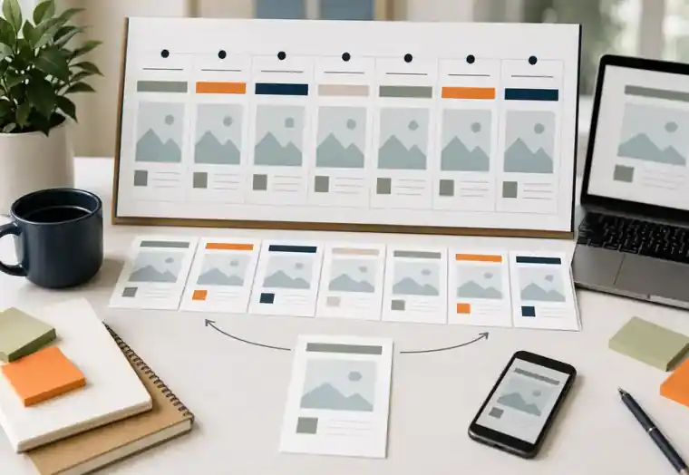 Weekly social media content calendar built from one business offer