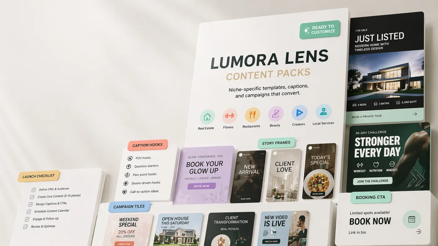 Content pack landing section style example