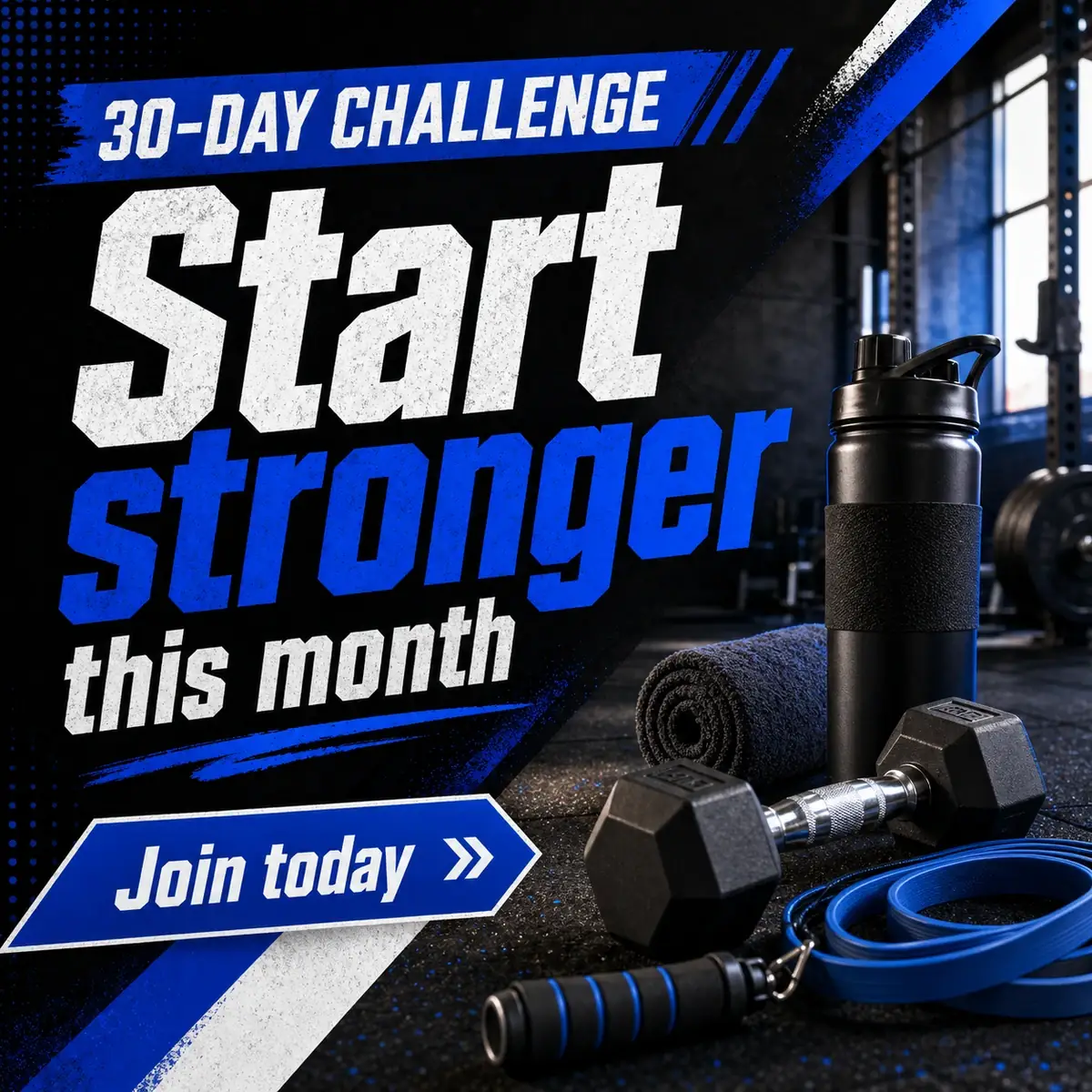 Fitness custom social post example