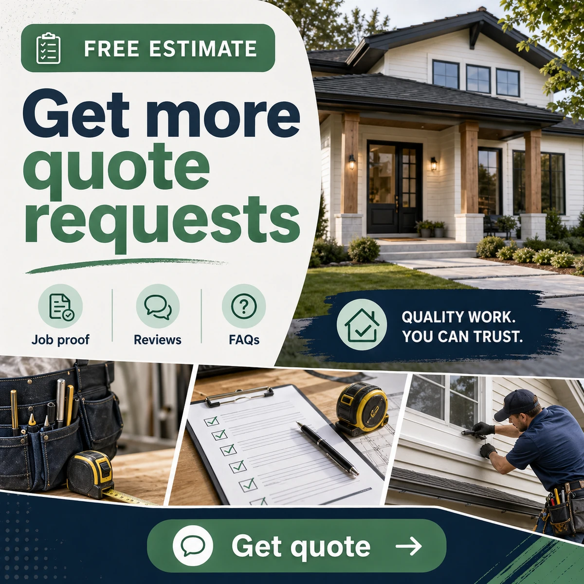 Local service social post example