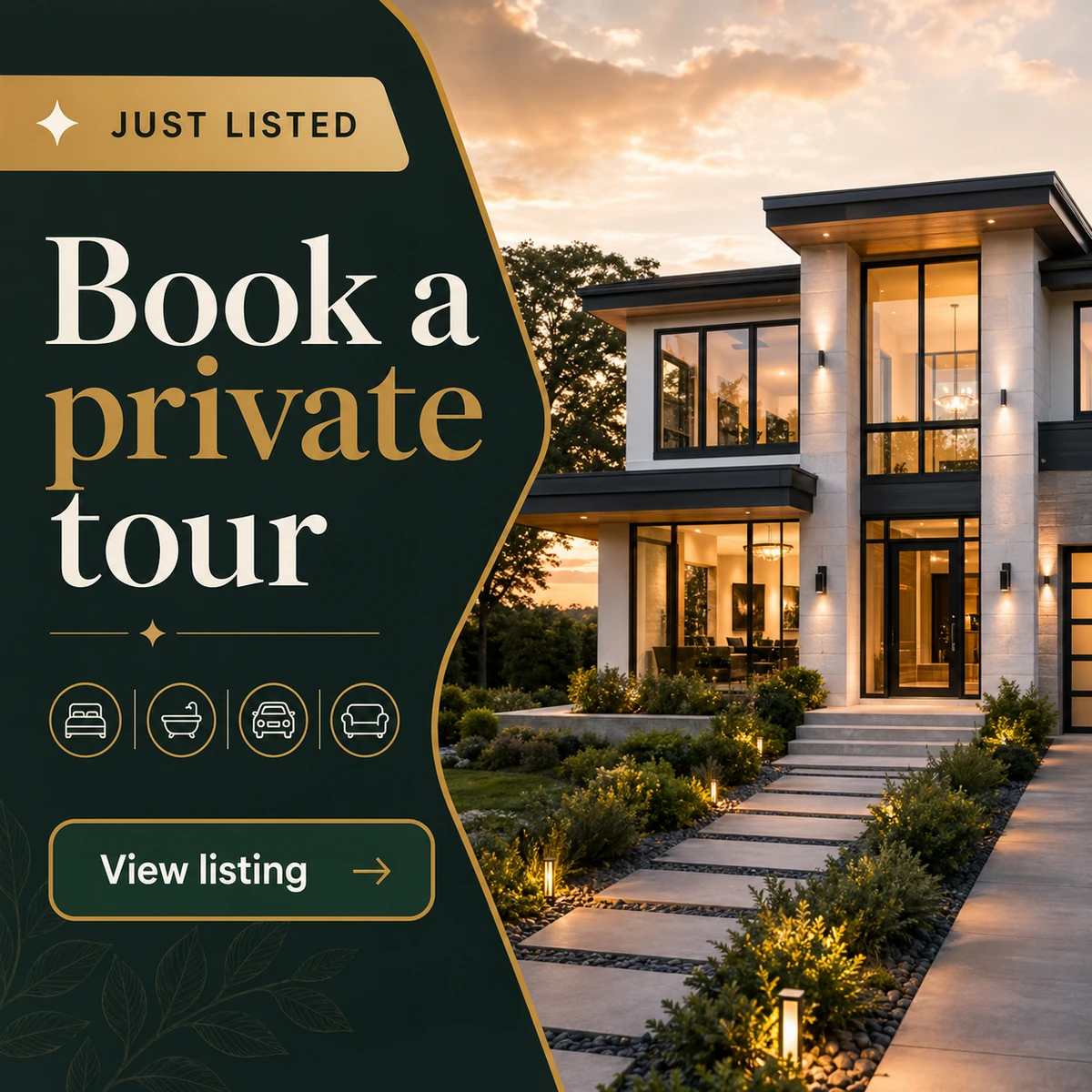 Real estate custom social post example
